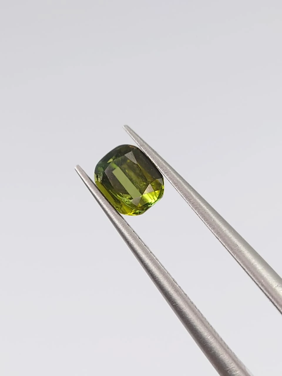 0.46ct Natural Olive Green Tourmaline Cushion Cut Loose Gemstone from Afghanistan — view 2